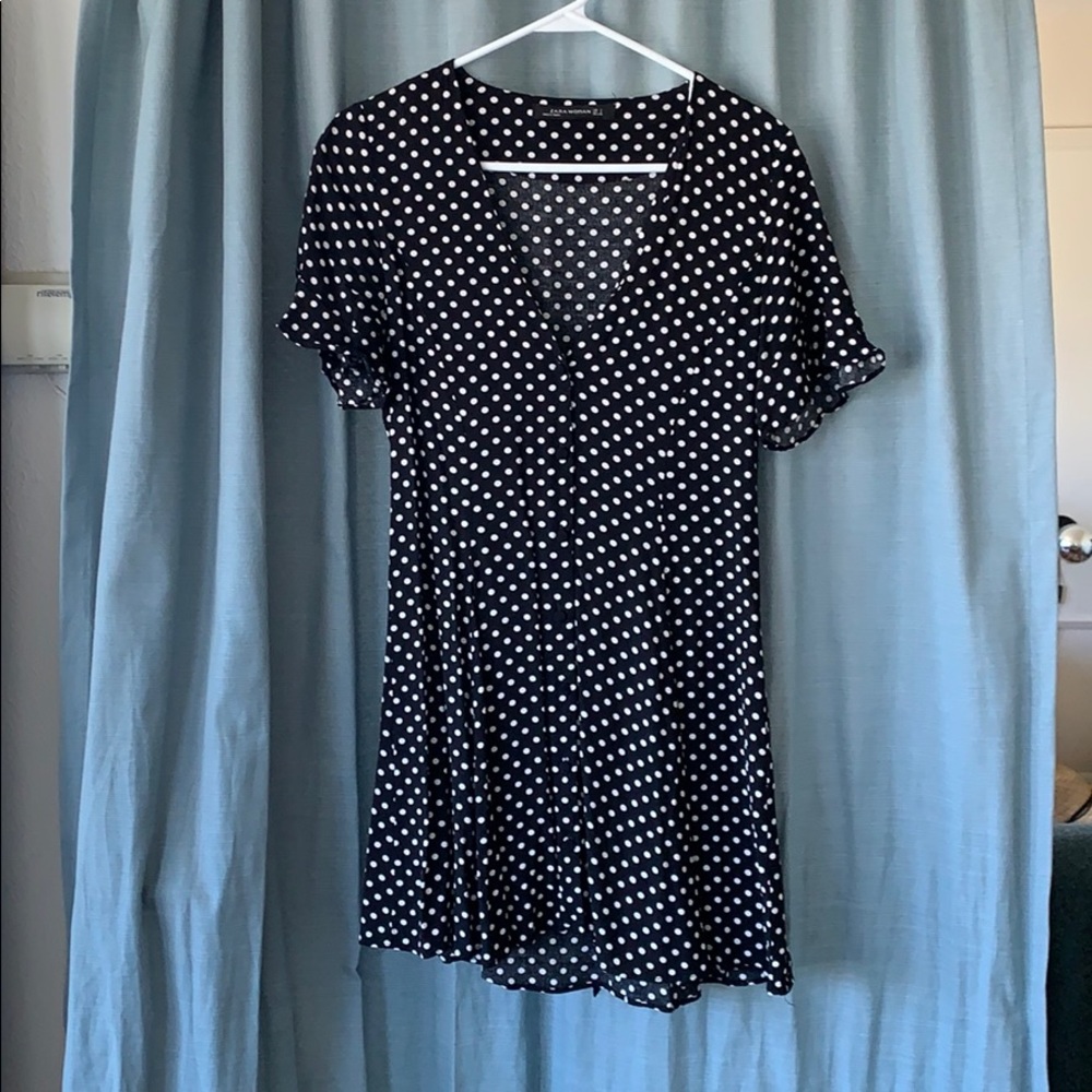 Zara polka dot mini dress